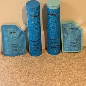 Amika Hydro Rush Hair Care Set in Blue